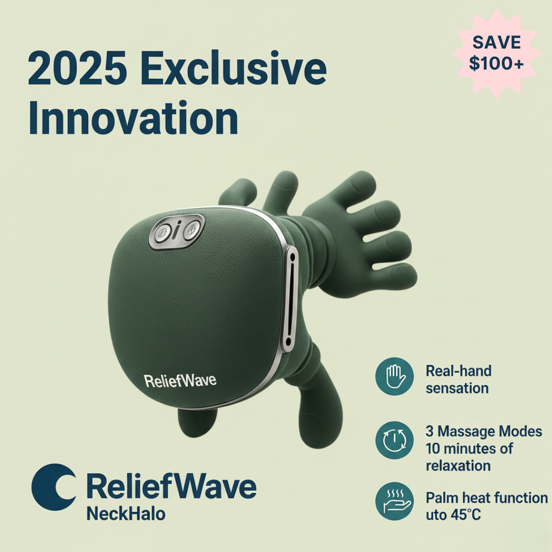 ReliefWave NeckHalo - 360° Neck & Shoulder Massager – Zevessa