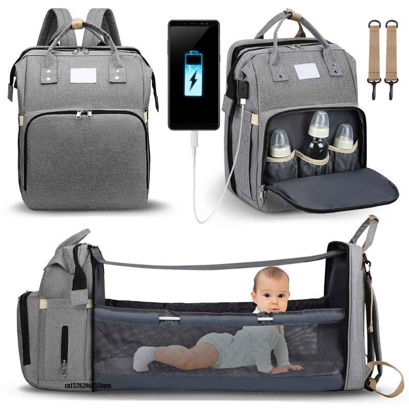 diaper bag with bassinet