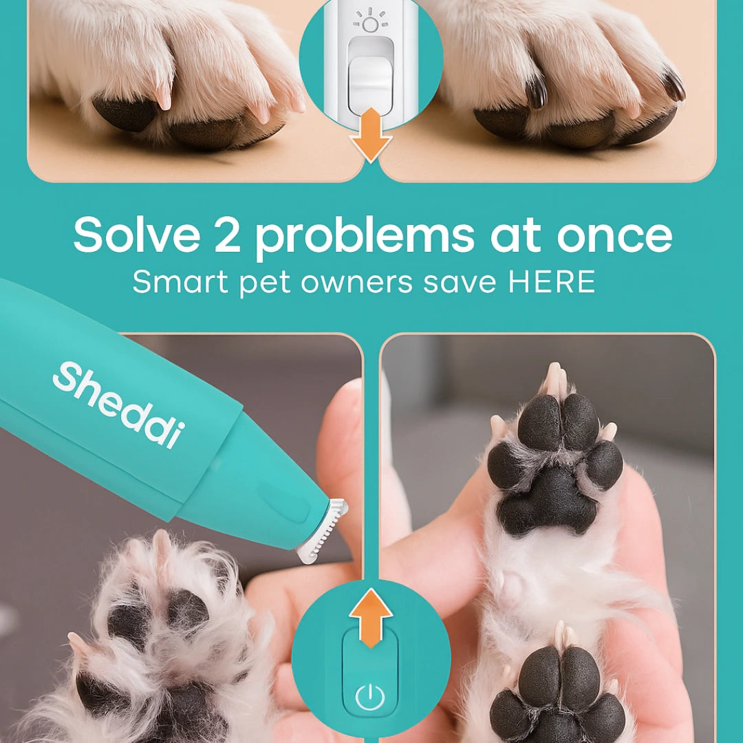 SafeTrim LED Clipper 2 in 1 - Sheddi