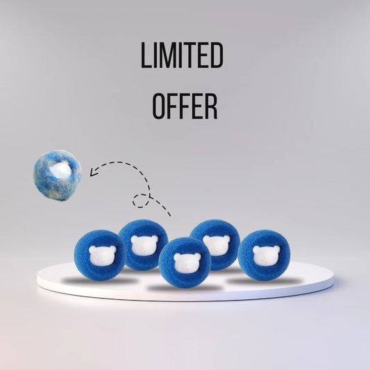 Hair-Free Laundry Balls x 5 - Sheddi