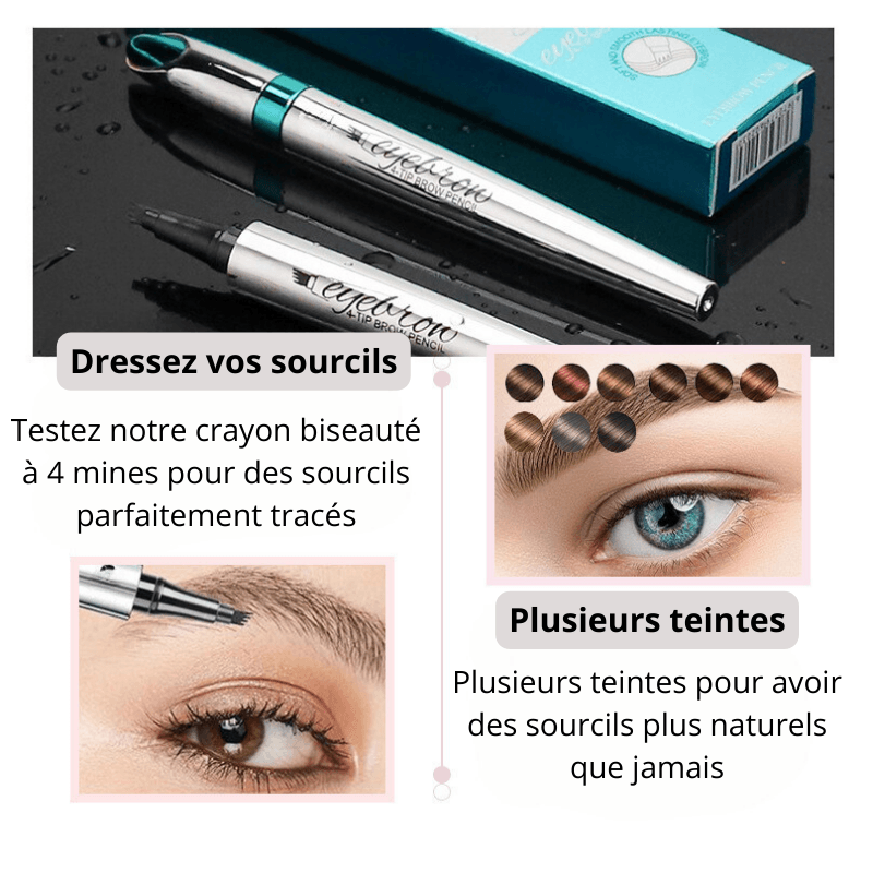 Crayons à sourcils à 4 mines | DrawBrow - Zevessa