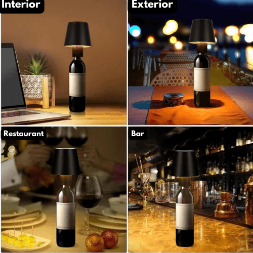 Upcycling Portable Bottle Lamp  | LuxeGlow