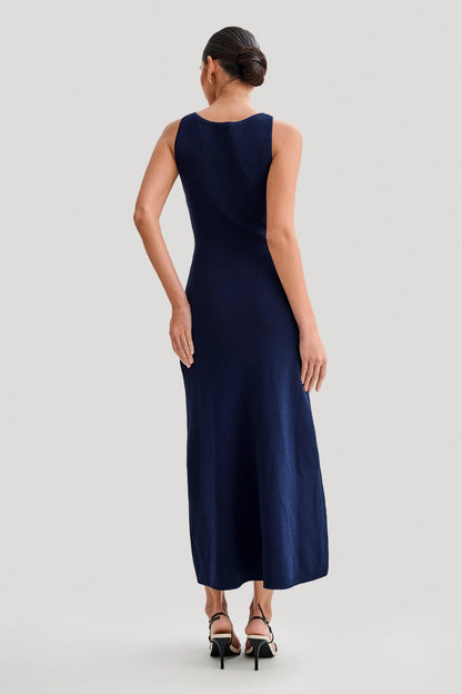 Margaux | Sleeveless Buttoned Maxi Dress 