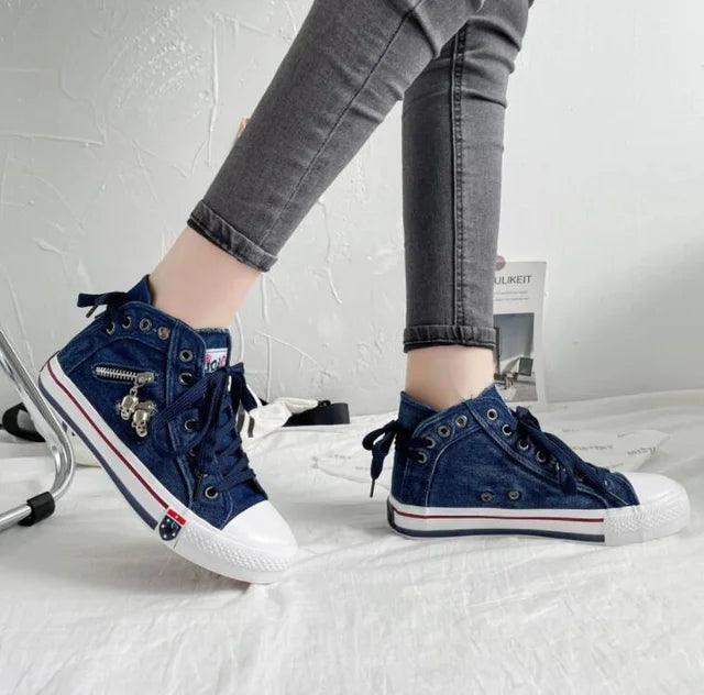 IndigoSneaks | Chaussures en jeans - Zevessa