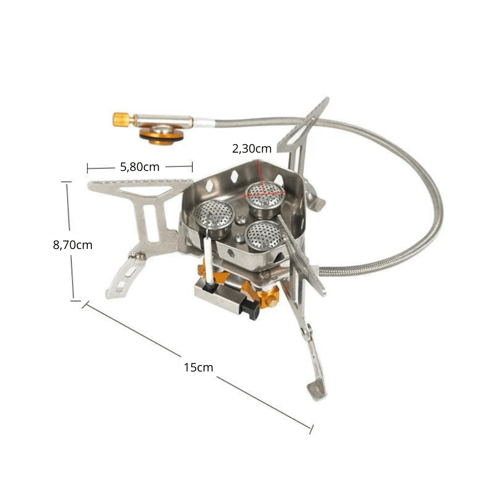 CampBlaze | Réchaud à gaz à l'épreuve du vent pour camping
