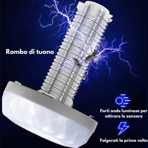 Lampada Antizanzare Ricaricabile 2-in-1 - Impermeabile IPX6 Per Esterno - Foto 5