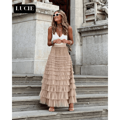 Lucie | Longue jupe trapèze - Zevessa