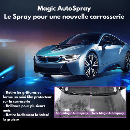 Spray de revêtement de voiture 3 en 1 avec éponge et torchon | Magic AutoSpray