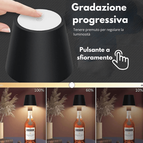 Lampada portatile a bottiglia | LuxeGlow