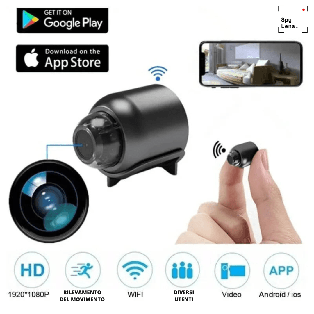 Mini telecamera di sorveglianza | SpyLens - Zevessa