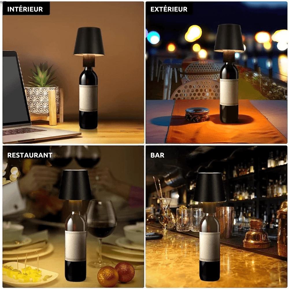 Lampe de Bouteille Portable Upcycling | LuxeGlow