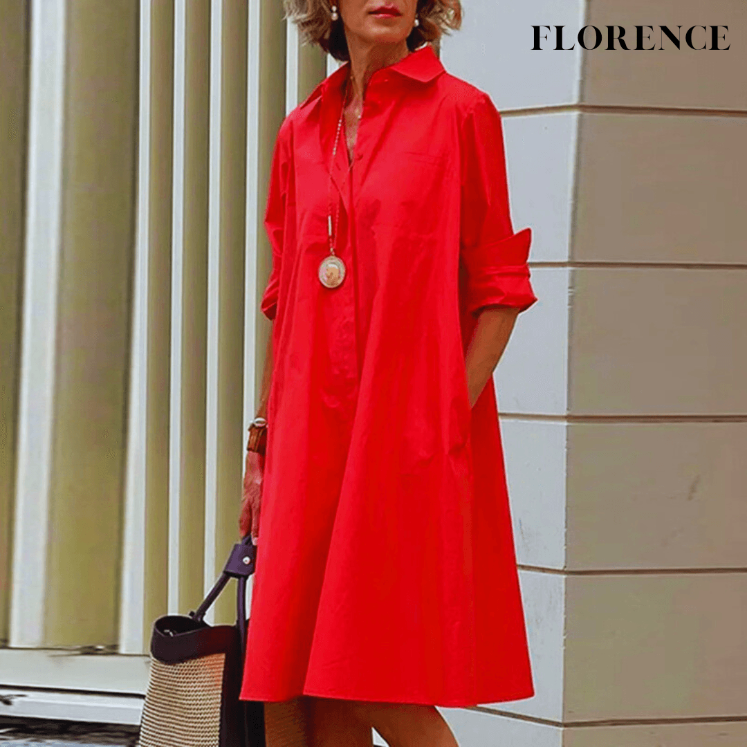 Florence | Robe chemise vintage - Zevessa