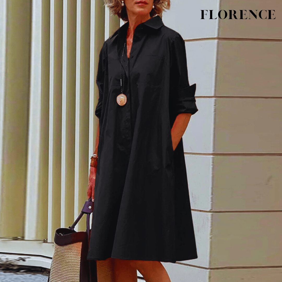 Florence | Robe chemise vintage - Zevessa