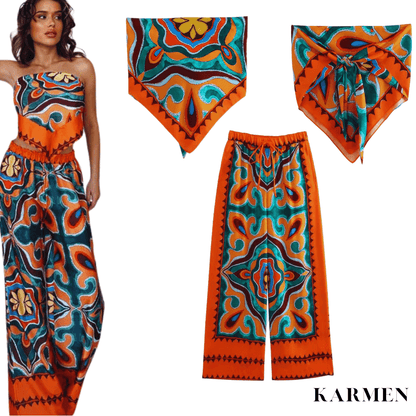 Karmen | Ensemble bandana vintage - Zevessa