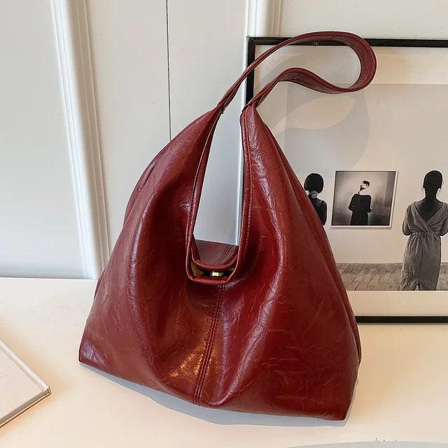 Aurélie | Aged leather tote bag