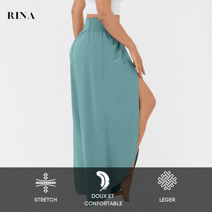 Rina | Pantalon taille haute fluide - Zevessa