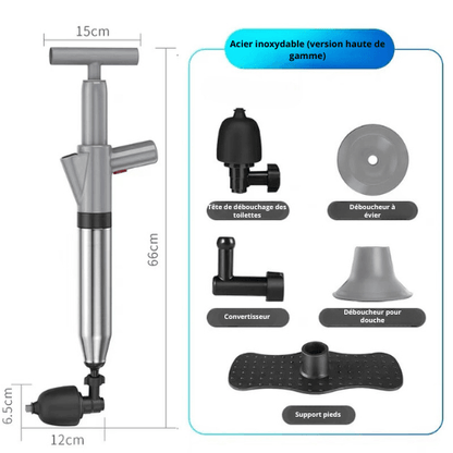 Ultra-powerful drain cleaner with accessories | DébouchMania