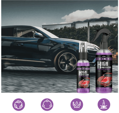 Spray de revêtement de voiture 3 en 1 avec éponge et torchon | Magic AutoSpray