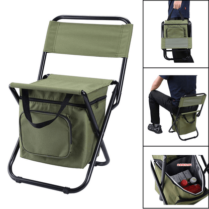 Chaise pliable avec sac de rangement 10L intégré - Zevessa