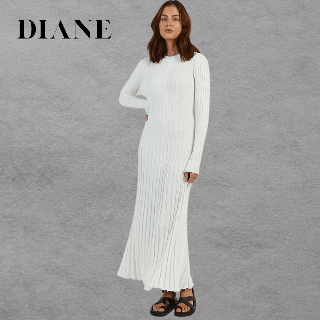 Diane | Robe longue plissée - Zevessa