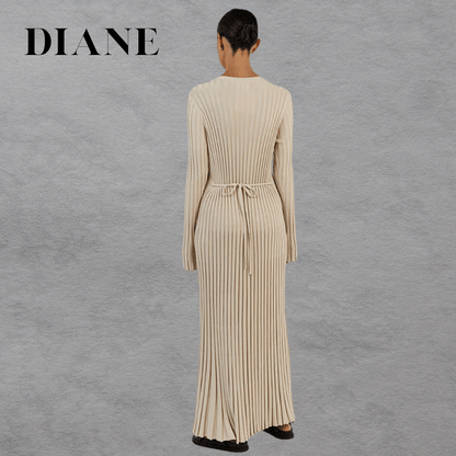 Diane | Robe longue plissée - Zevessa