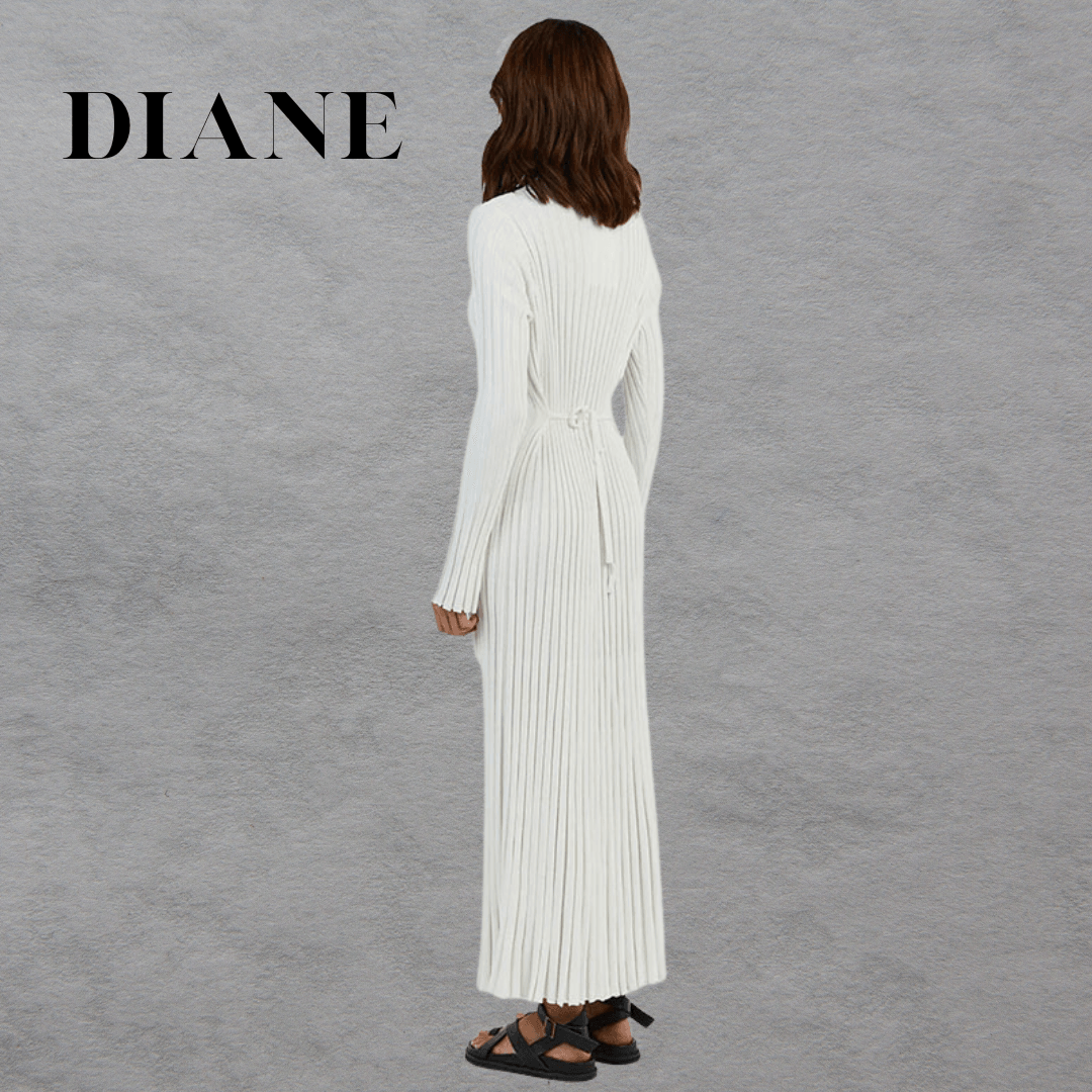 Diane | Robe longue plissée - Zevessa