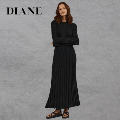 Diane | Robe longue plissée - Zevessa