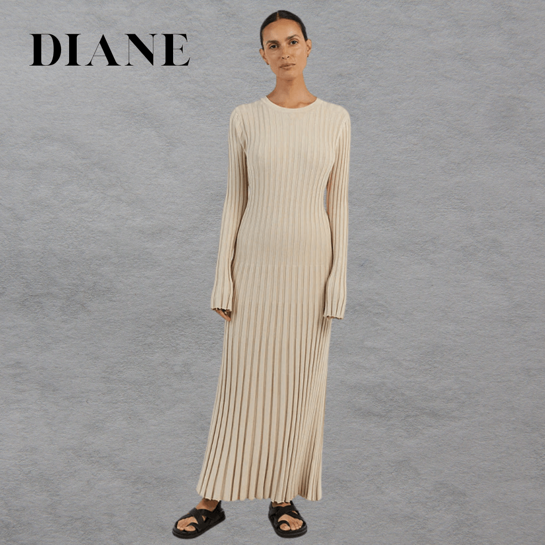 Diane | Robe longue plissée - Zevessa