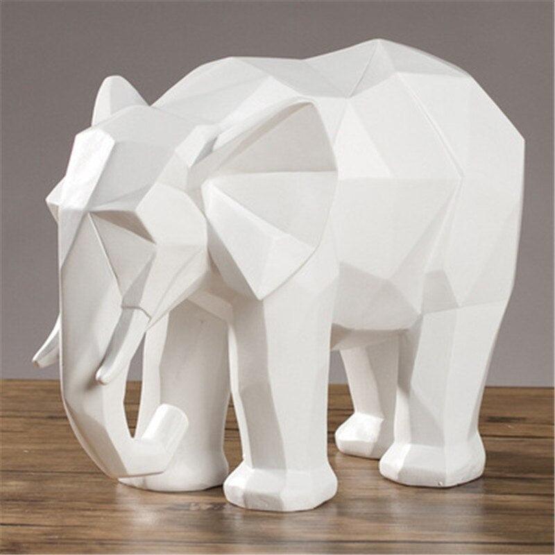 Figurines de mascotte d'éléphant en résine - Zevessa