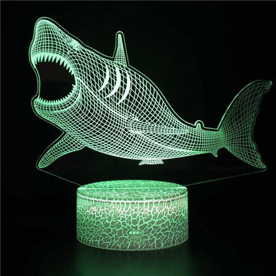 Lampe 3D Illusion de Requin - Zevessa