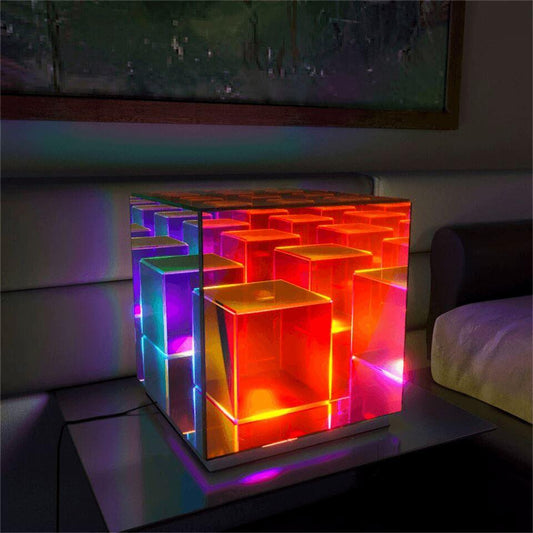 Lampe de table LED cube - Zevessa