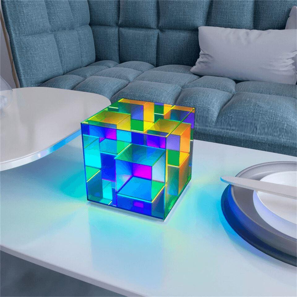 Lampe de table LED cube - Zevessa