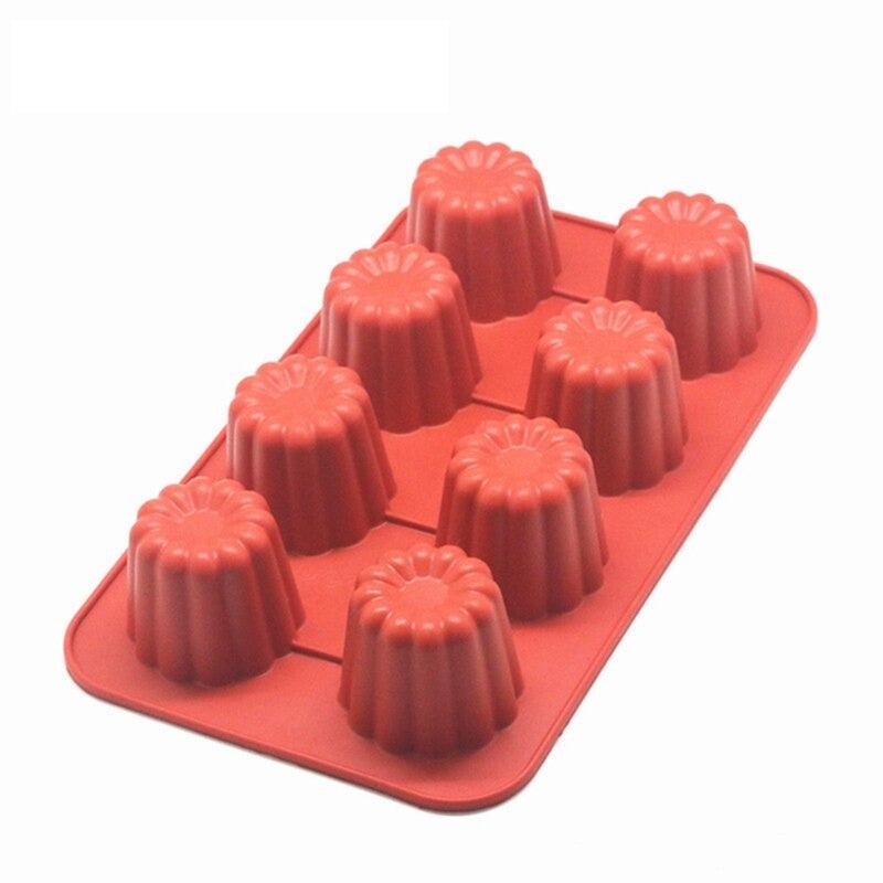 Moule en silicone pour canelés à trous