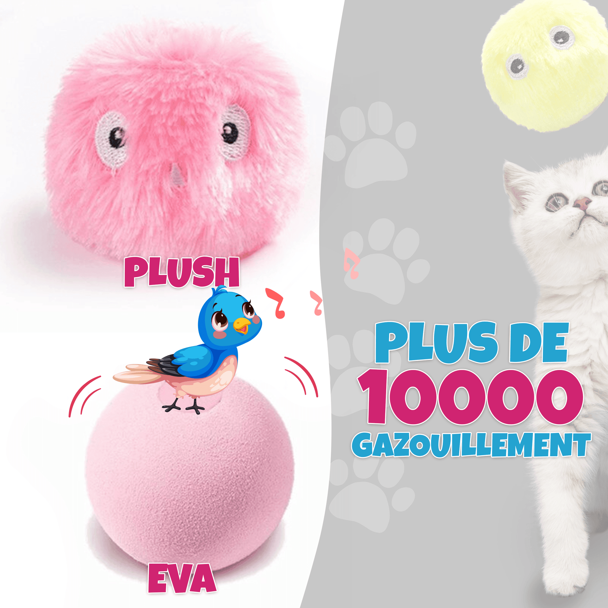 MY PLUSHIE™ - Balle d'Apprentissage Pour Chat - Zevessa