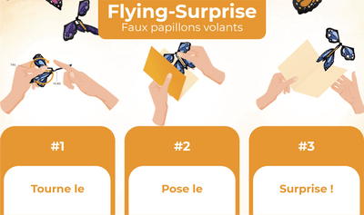 Flying-Surprise | Faux papillons volants - Zevessa