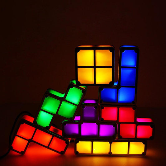 Puzzle et Blocs Tetris Lumineux