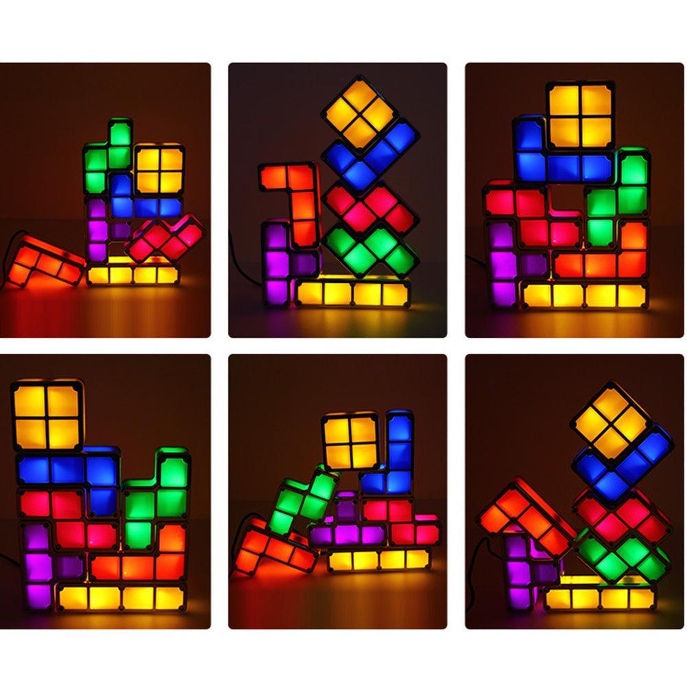 Puzzle et Blocs Tetris Lumineux