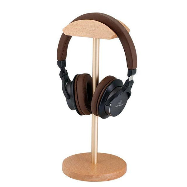Support universel pour casque audio - Socle porte-casque en bois