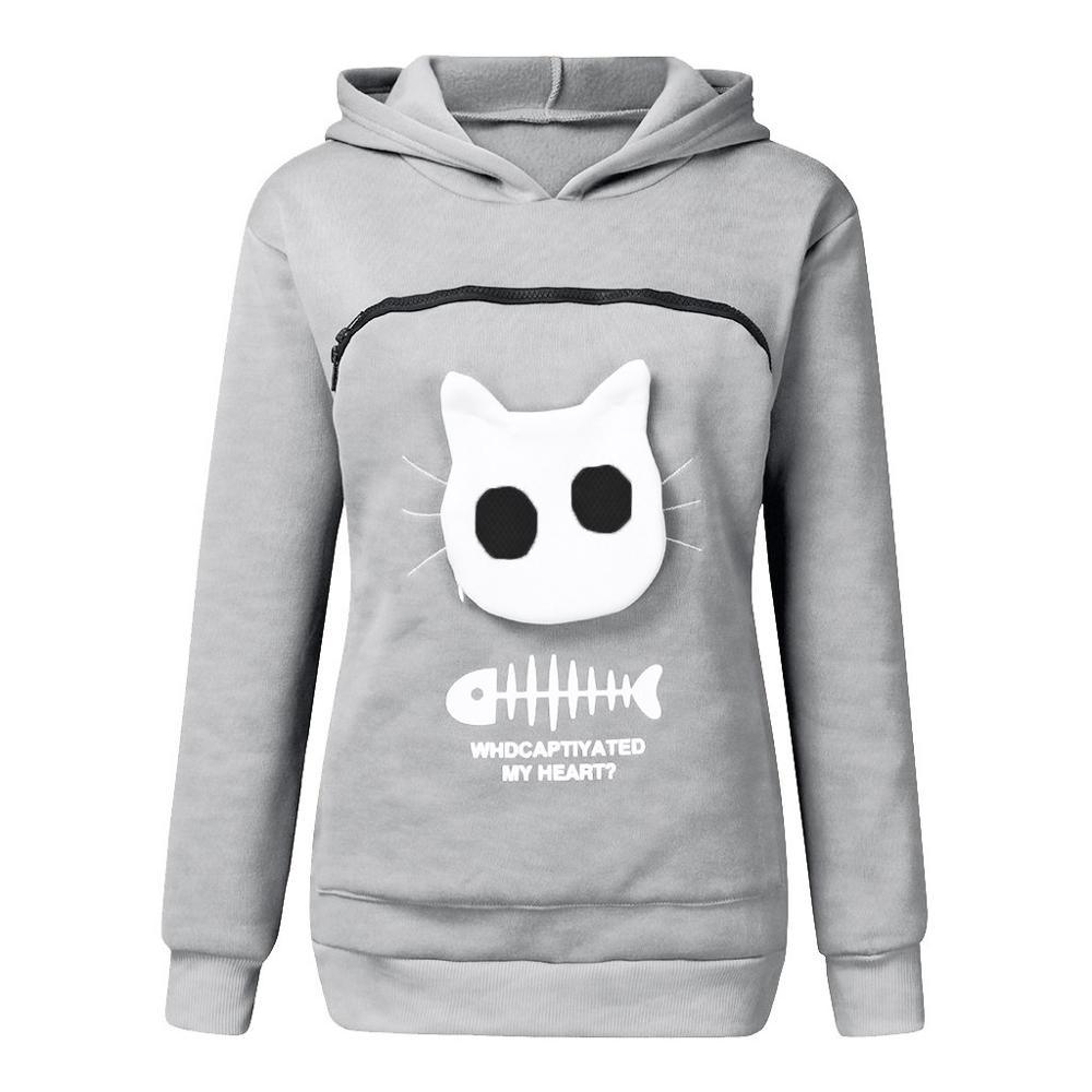 Pull poche à chat | Kitty Sweat - Zevessa